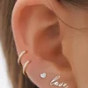 ALL YOU NEED SINGLE EARRING (14K WHITE GOLD)