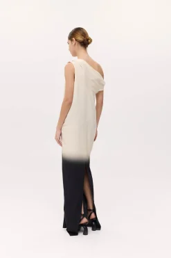 AMORY DRESS (IVORY & BLACK)