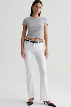 ANGEL LOW RISE BOOT JEAN (WHITE)