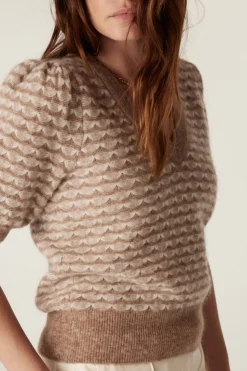 ANNIKA MOHAIR TOP (LATTE)