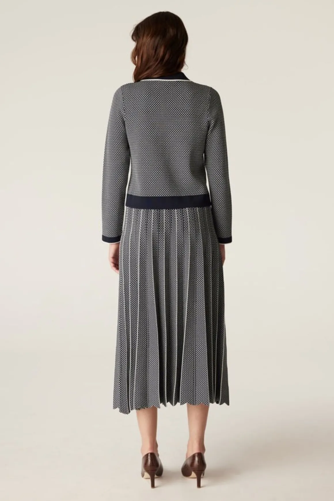 ASTORIA CREPE JACKET (NAVY)