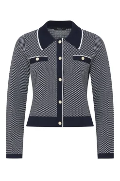 ASTORIA CREPE JACKET (NAVY)