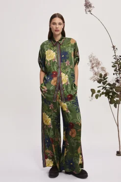 AVERY SILK PANT (GREEN)