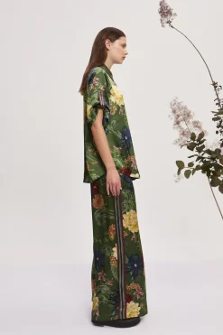 AVERY SILK PANT (GREEN)