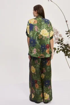 AVERY SILK SHIRT (GREEN)
