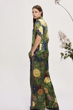 AVERY SILK SHIRT (GREEN)