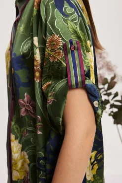 AVERY SILK SHIRT (GREEN)