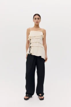 BADER TOP (IVORY SILK)