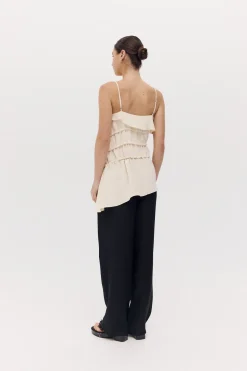 BADER TOP (IVORY SILK)