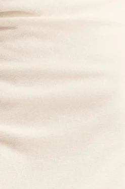 BEAU ASYMMETRICAL MIDI DRESS (IVORY)