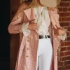 BRENTWOOD TRENCH COAT (PINK CHECK)