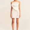 CAMPBELL RUFFLE MINI DRESS (WHITE)