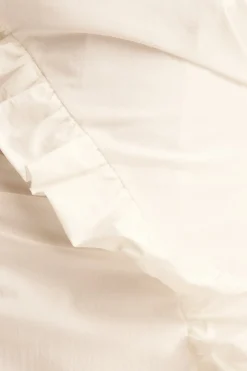 CAMPBELL RUFFLE MINI DRESS (WHITE)