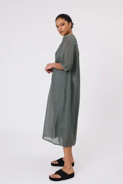 CANNES SHIRT DRESS (CYPRESS)