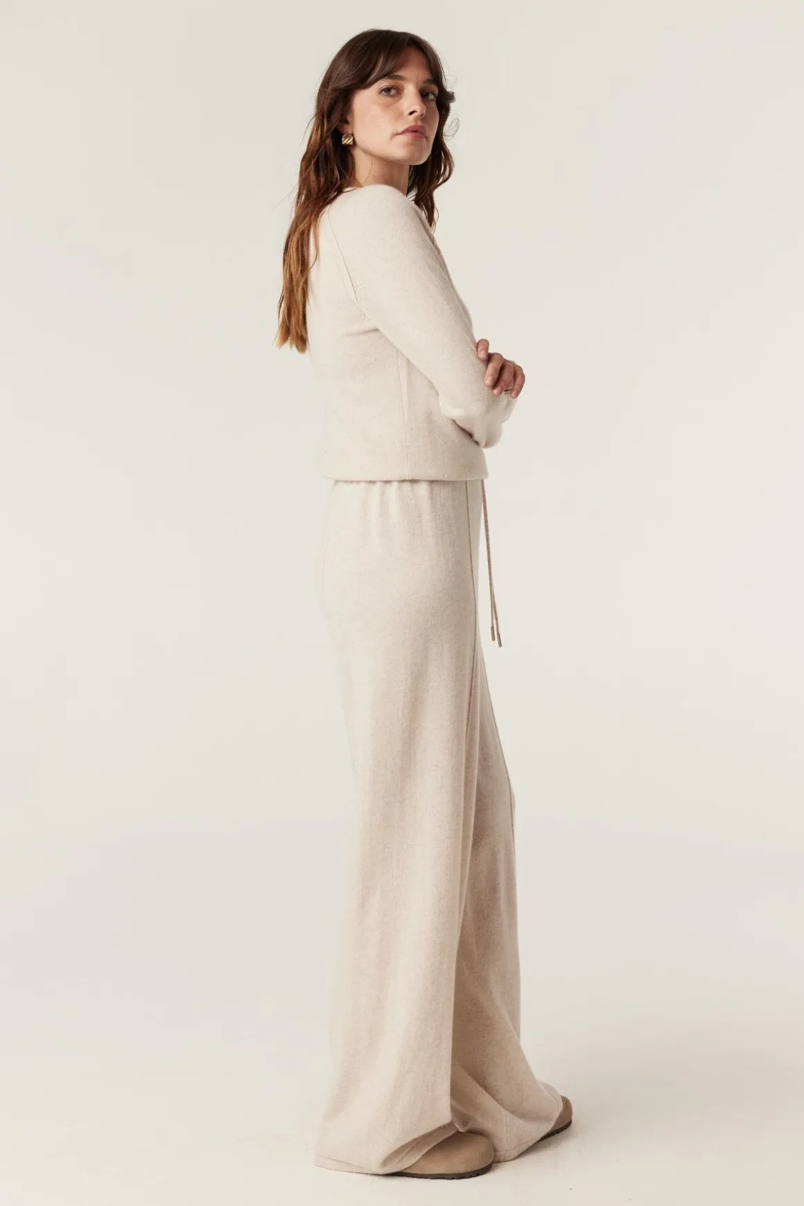 CASHMERE CREW JUMPER (OATMEAL)