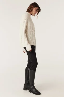 CASHWOOL CABLE JUMPER (MILK)