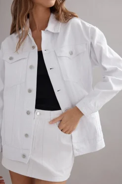 CODY JACKET (WHITE GLITTER)