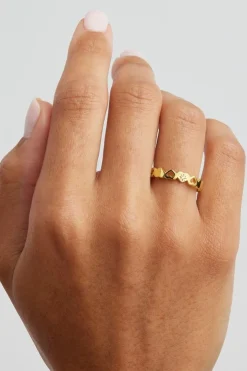 CONNECTED HEARTS RING (18K GOLD VERMEIL)