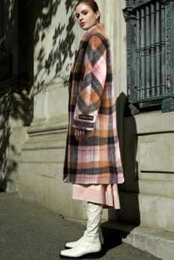COSY GRAIL COAT (LILAC CHECK)