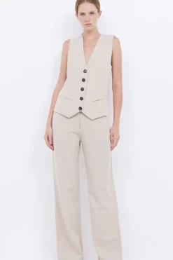 DESIREE STRAIGHT LEG PANT (SAND)