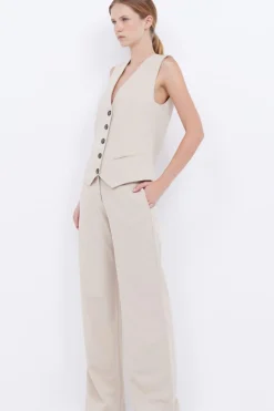 DESIREE STRAIGHT LEG PANT (SAND)