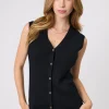 ENCORE KNIT VEST (BLACK)