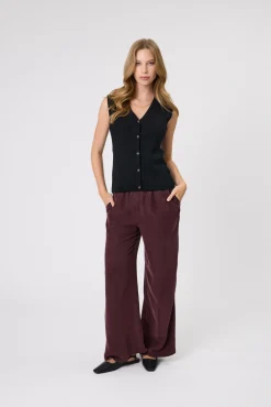 ENCORE KNIT VEST (BLACK)