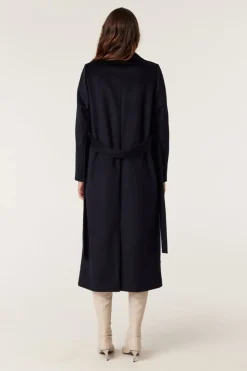 EVANS WOOL COAT (NAVY)