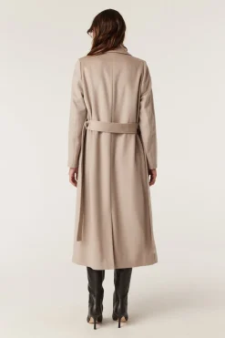 EVANS WOOL COAT (PEBBLE)