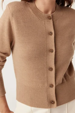 HARRIET MERINO CARDIGAN (CAMEL)