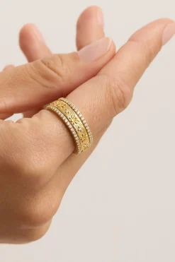 I AM ENOUGH SPINNING MEDITATION RING (GOLD)
