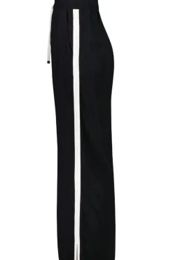 INDIANA WIDE LEG PANTS (BLACK/IVORY STRIPE)