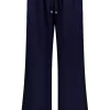INDIANNA WIDE LEG PANT (NAVY/BLACK STRIPE)