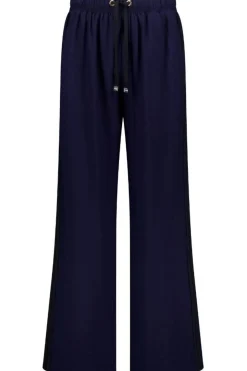INDIANNA WIDE LEG PANT (NAVY/BLACK STRIPE)