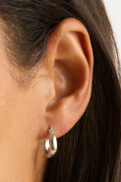 INFINITE HORIZON SMALL HOOPS (STERLING SILVER)