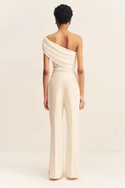 IRENA SIDE SPLIT BUTTON PANT (RICE)