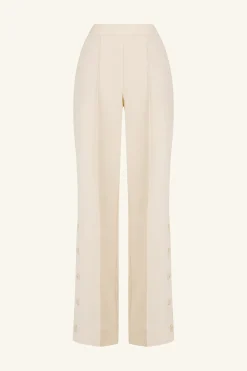 IRENA SIDE SPLIT BUTTON PANT (RICE)