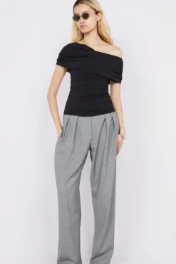 LARSEN DRAPE TOP (BLACK)