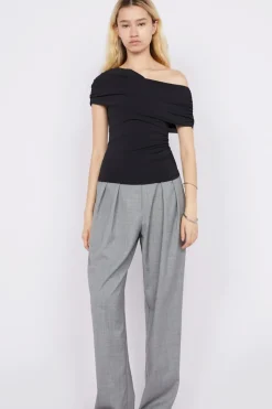 LARSEN DRAPE TOP (BLACK)