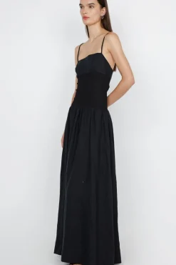 LINA MAXI DRESS (BLACK)