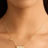 LIVE IN LIGHT LOTUS NECKLACE (18K GOLD VERMEIL)