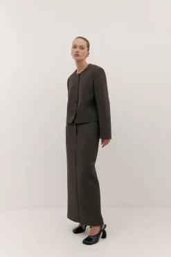 LONG JAS SKIRT (UMBER)