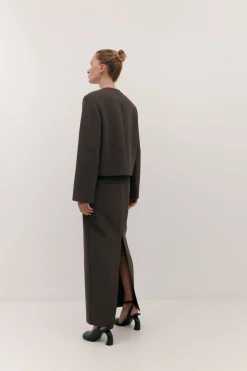 LONG JAS SKIRT (UMBER)