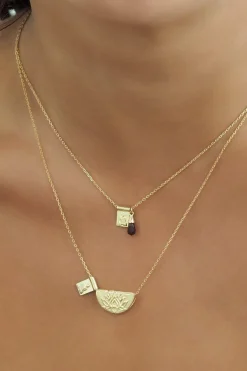 LOTUS AND LITTLE BUDDHA NECKLACE (18K GOLD VERMEIL)