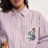 LUCKY PACE EMBELLISHED SHIRT (STRIPE) | PRE ORDER