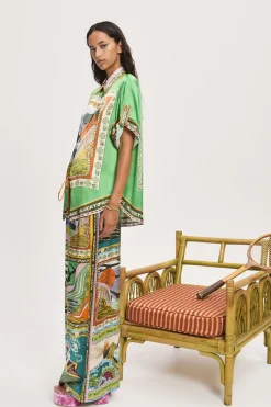LUCKY PACE SILK PANT (MULTI) | PRE ORDER