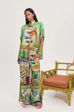 LUCKY PACE SILK SHIRT (MULTI)