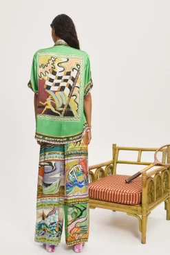LUCKY PACE SILK SHIRT (MULTI)
