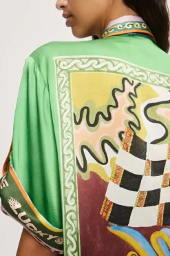 LUCKY PACE SILK SHIRT (MULTI)