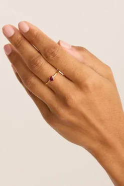 MAGIC OF US RING | JULY (RUBY/18K GOLD VERMEIL)